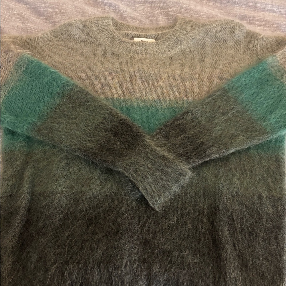 Women's Gradient Sweater - Gray and Green ISABEL MARANT